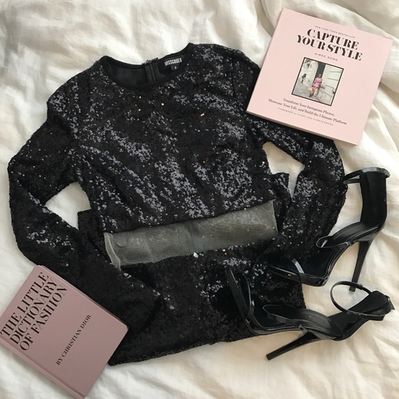 Missguided Dresses & Skirts - ✨Missguided Black Sequin Dress Sz 8 UK✨